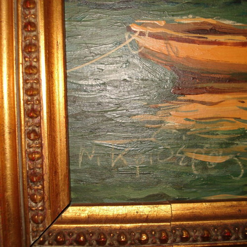 Used painting on plywood 50cm 40cm 35cm 25cm