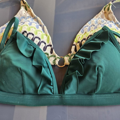 Oysho multicolor bikini top, S size