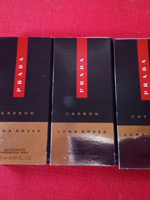 Prada Carbon Luna Rossa EDT 3 authentic tester samples new