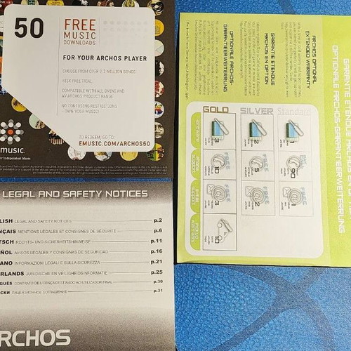 Archos 605 WIFI 4GB Portable Media Player like new