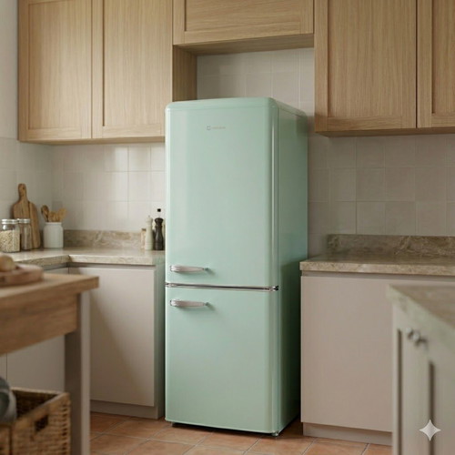 Morris Retro 244lt turquoise refrigerator freezer new