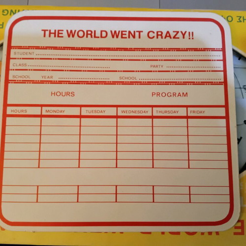 The World Went Crazy puzzle used with double face