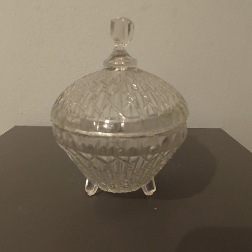 Crystal fondue pot used