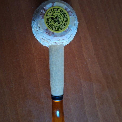 Missouri tobacco pipe new, corn cob without filter, unsmoked