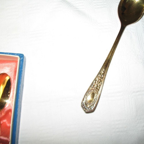 Gold-plated teaspoons new, set of 6, from Soviet Union