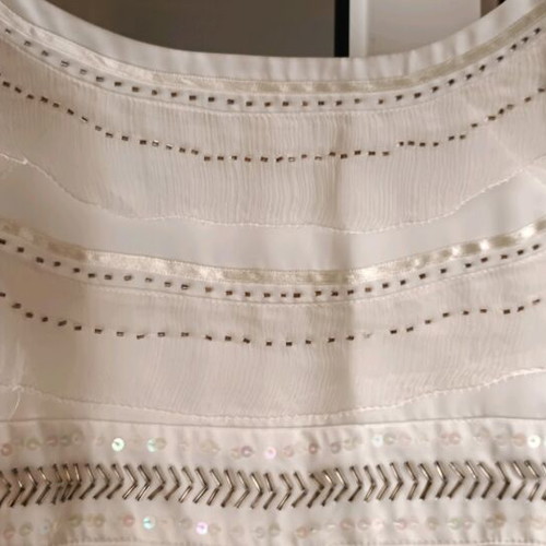 Monsoon white dress like new for girl 12-13 years old