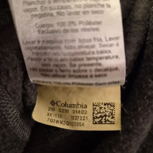 Columbia Sportswear men's fleece jacket, size XL, grey