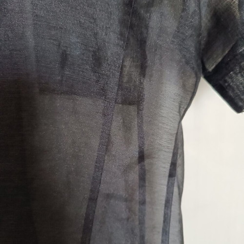 Sheer shirt like new, black, size L