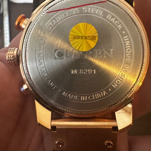 Curren men's watch brown like new with box
