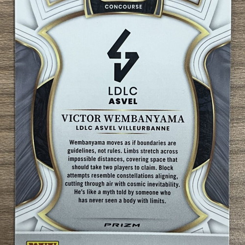 2025-26 Panini Select Euroleague Basketball Victor Wembanyama Red Ice card like new