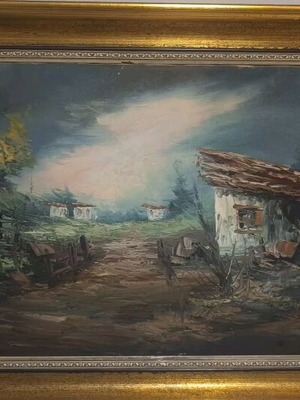 Painting by F. Alexandrou like new with frame 103x73