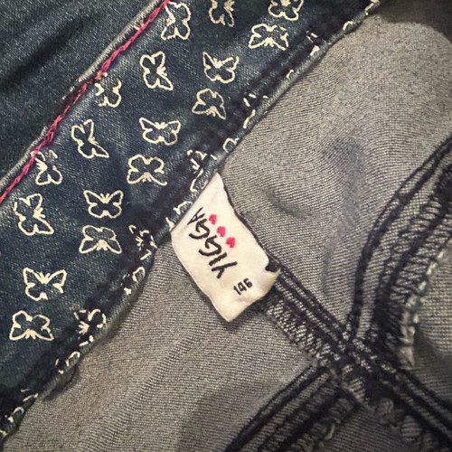 Girl jeans like new, size 146, blue