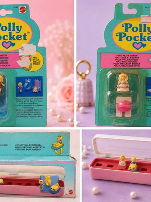 Polly Pocket употребяван в отлично състояние, кутия с износване