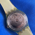 Swatch automatic wristwatch, light green