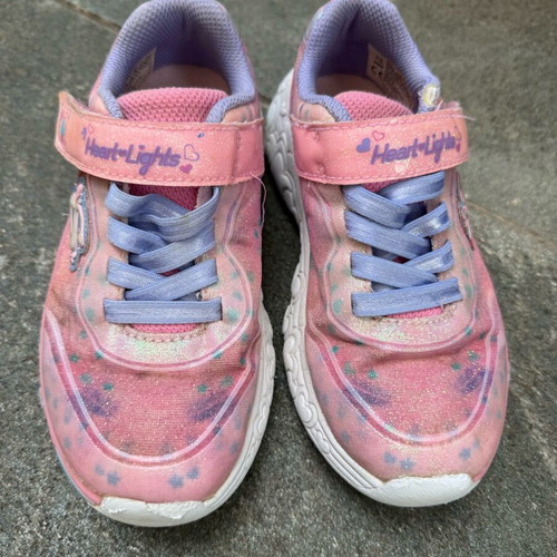 Skechers Lights athletic shoes used size 29 pink
