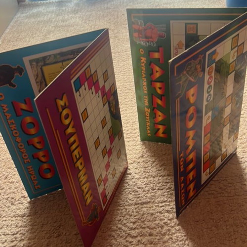 Vintage board game boards used, collectible