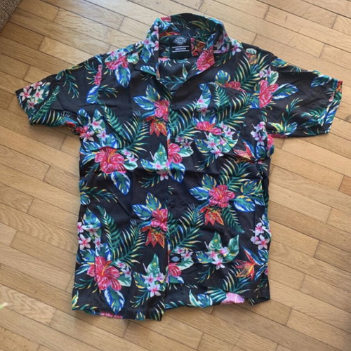 Dickies Shiloh short sleeve floral shirt, loose fit, viscose