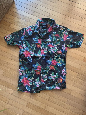 Dickies Shiloh short sleeve floral shirt, loose fit, viscose