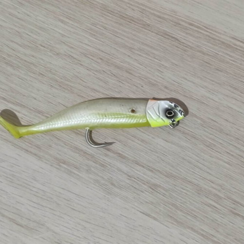 Set of 2 used spinning silicone lures Savage Gear Minnow Weedless and Hunthouse Fiiish Black Minnow
