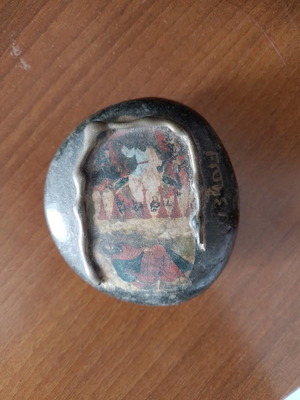 Religious decorative items used, set of 2 pieces