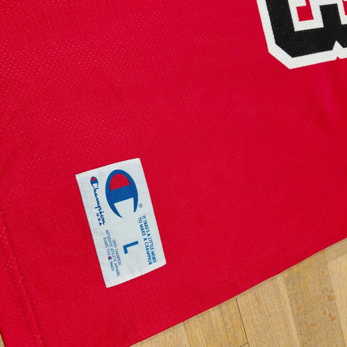 Chicago Bulls #23 Michael Jordan Vintage Champion NBA Basketball Jersey size L like new