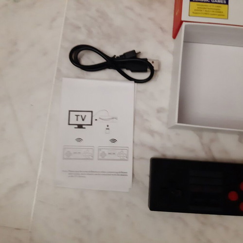 Wireless Mini Gaming Console with 2 Controllers used, Extreme Mini Game Box HDMI