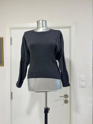 AllSaints Women Tide Jumper Sweater used, size UK10 EU38, grey cotton