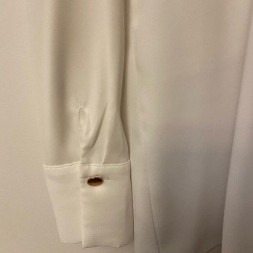 White crepe women's shirt like new, size L