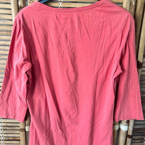 Manguun Coral Pink Organic Cotton Top, size XXL