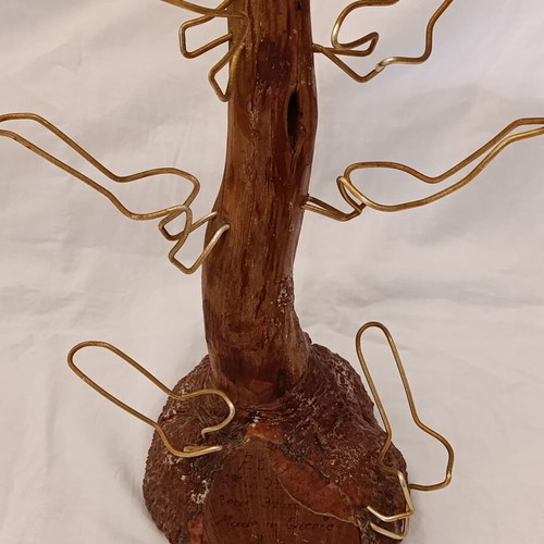 Amadeus Pipe Stand for 8 Pipes made from Heather Root used, 1980s