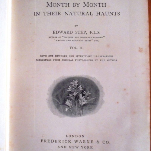 Wild Flowers Month by Month in Their Natural Haunts used, two volumes