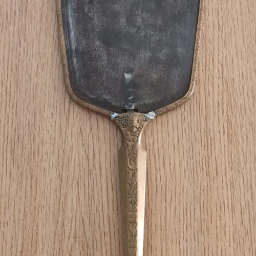 Old mirror used, collectible, 32 cm, circa 1900