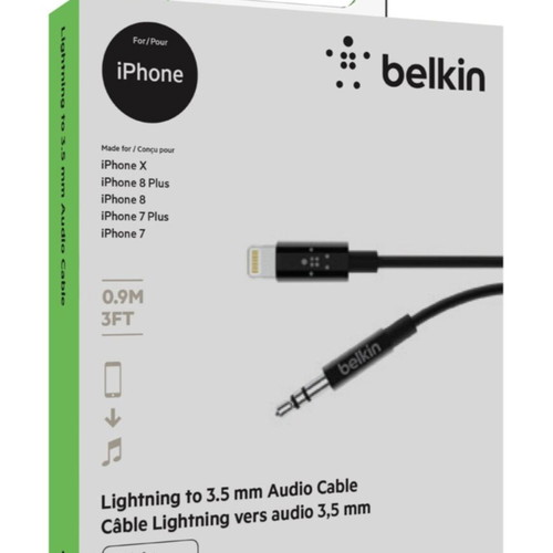 Belkin Lightning to 3.5mm audio cable for iPhone