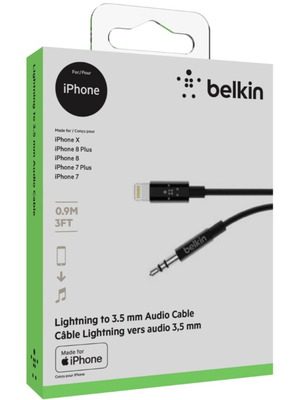 Belkin Lightning to 3.5mm audio cable for iPhone