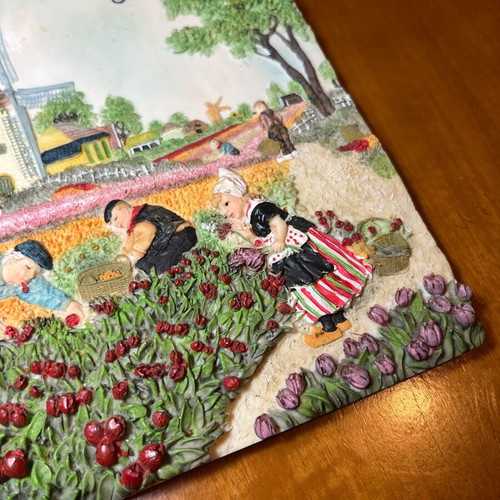 Vintage Dutch Ceramic Decorative Wall Plate like new