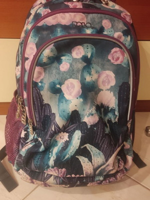Polo school backpack, purple