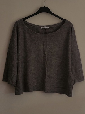 Πλεκτή μπλούζα SheX γκρι σαν καινούργια, one size oversized