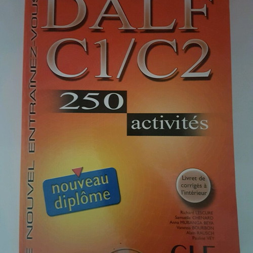 DALF C1/C2 French learning book used with CD