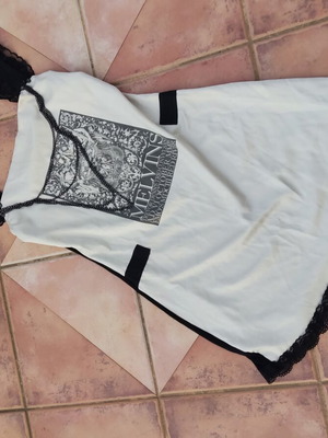 Imperial Lingerie mini φόρεμα με δαντέλα και Melvins band print σαν καινούργιο