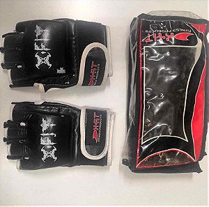 MMA Γάντια Δέρμα Black X-Fit