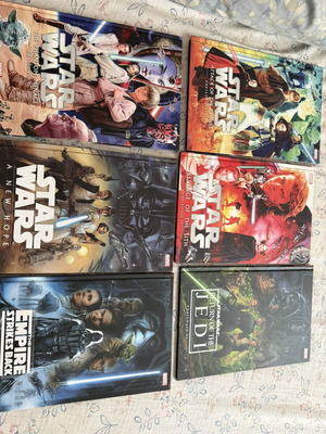 Star Wars hardcover book collection, 6 volumes