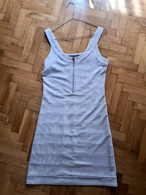 Φόρεμα σε γραμμή Α γκρι ανοιχτό, μέγεθος M, σαν καινούργιο