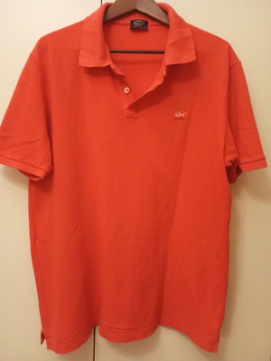 Paul & Shark polo shirt, XXL, orange-red