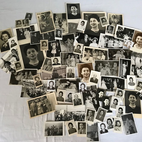 Set of old photos used