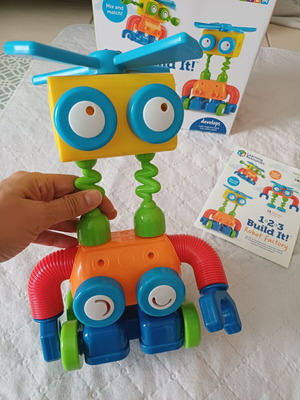 Εκπαιδευτικό παιχνίδι Learning Resources 1-2-3 Build It! Robot Factory σαν καινούργιο για 2+ ετών