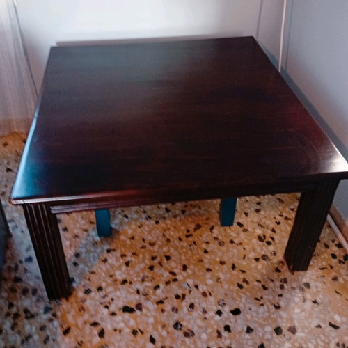 Coffee table large antique used with carved legs