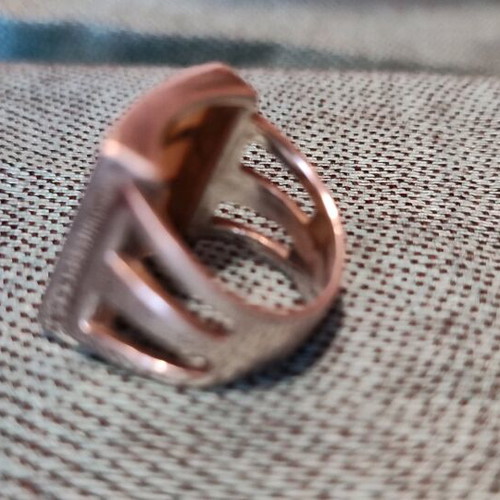 Silver ring with shells
