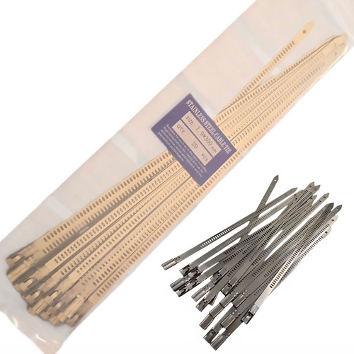 Cable ties A 7.9 x 300mm inox set of 20 new