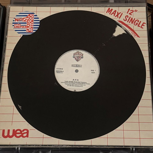 A-ha Take On Me Extended Version vinyl record used