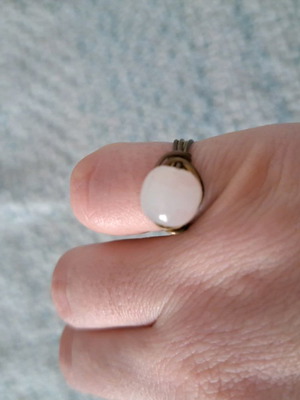 Earrings and ring with moonstone new